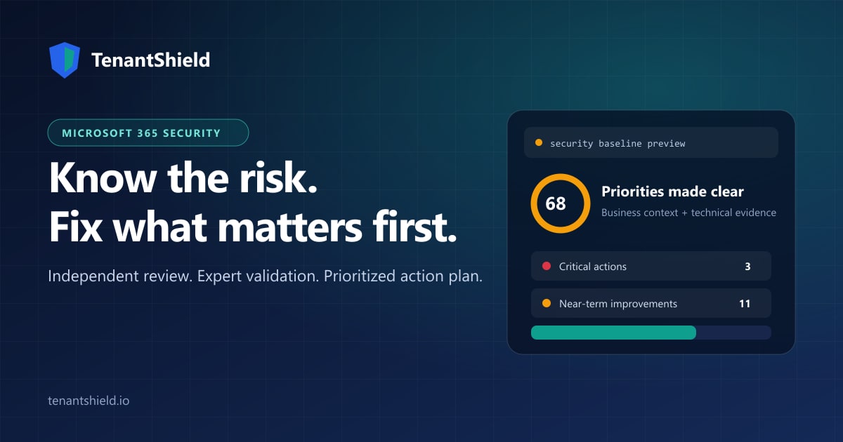 Microsoft 365 Security Assessment | TenantShield